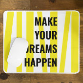 Moderne gelbe Streifen und lassen Ihren Traum Wirk Mousepad
