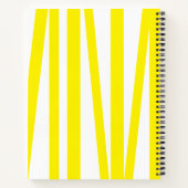 Moderne gelbe Streifen und lassen Ihren Traum Wirk Notizblock (Rückseite)