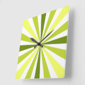 Moderne gelbe und grüne Uhr (Winkel)