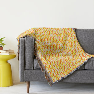 Moderne, gelbe und orangefarbene Ribbons aus dem M Decke