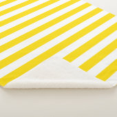 Moderne gelbe, weiße gestreifte, benutzerdefiniert sherpadecke (3/4)