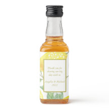 Moderne Gelbe Zitronen Grüne Blätter Hochzeit