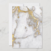 Moderne gemarmorte Grau-und Einladung (Rückseite)