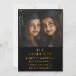 Moderne gemeinsame Einladungen der schwarzen Gradu