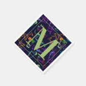 Moderne gemischte alkoholische Cocktails Happy Hou Serviette (Ecke)