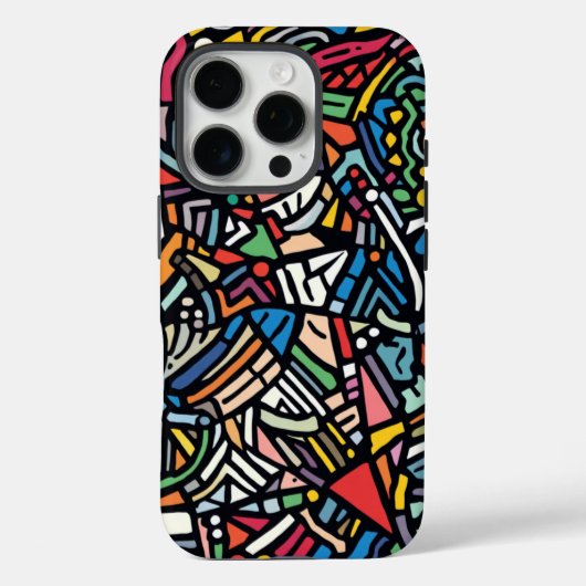 Moderne gemusterte Abstraktion Case-Mate iPhone Hülle (Rückseite)