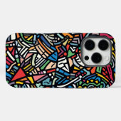 Moderne gemusterte Abstraktion Case-Mate iPhone Hülle (Rückseite (Horizontal))