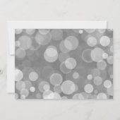 MODERNE GEMUSTERTE SILVER GRAY WHITE BACHELOR PART EINLADUNG (Rückseite)