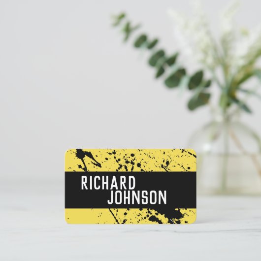 moderne gemusterte Visitenkarte (Stehend Vorderseite)