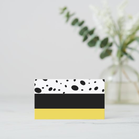 moderne gemusterte Visitenkarte (Stehend Vorderseite)