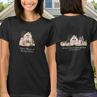Moderne gemütliche einzigartige Hausreinigungsdien T-Shirt