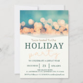 Moderne gemütliche Feiertagsparty Einladung (Vorderseite)