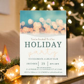 Moderne gemütliche Feiertagsparty Einladung