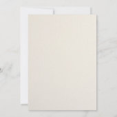 Moderne Genderoffenbarung | Minimalistische Geschl Einladung (Rückseite)