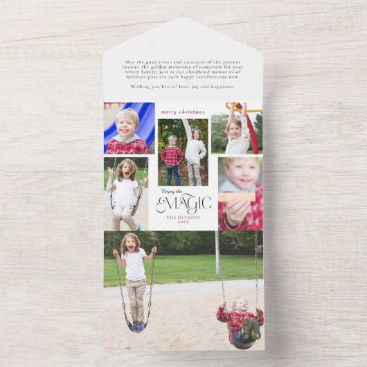 Moderne Genießen Sie das Magic Calligraphy Multi-F All In One Einladung (Innen Boden)