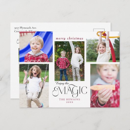 Moderne Genießen Sie das Magic Calligraphy Multi-F Postkarte (Vorne/Hinten)