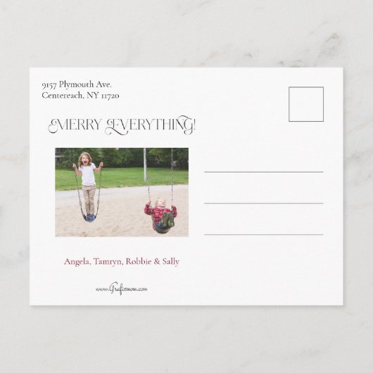 Moderne Genießen Sie das Magic Calligraphy Multi-F Postkarte (Rückseite)