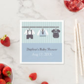 Moderne Gentleman Baby Boy Dusche Party Supplement Serviette (Beispiel)