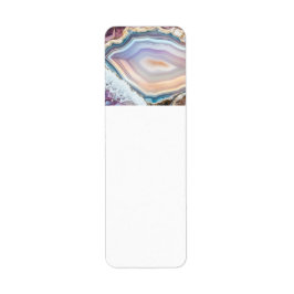 Moderne Geode Cyrstal | Kristallfoto-Etikett