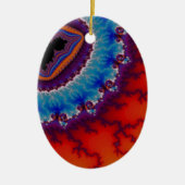 Moderne Geode Verzierung Keramikornament (Vorne)