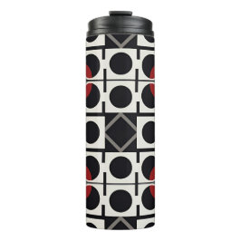 Moderne Geometrie Abstrakt mit Kreisen Thermosbecher
