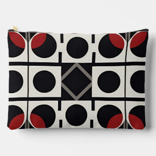 Moderne Geometrie Abstrakt mit Kreisen Zubehörtasche
