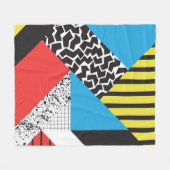Moderne Geometrie: Abstrakter Nahtloser Stil Fleecedecke (Vorderseite (Horizontal))
