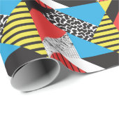 Moderne Geometrie: Abstrakter Nahtloser Stil Geschenkpapier (Rolleneckpunkt)
