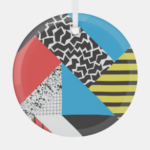 Moderne Geometrie: Abstrakter Nahtloser Stil Ornament Aus Glas