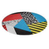 Moderne Geometrie: Abstrakter Nahtloser Stil Schneidebrett (Ecke)