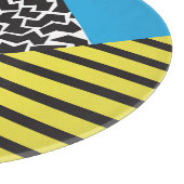 Moderne Geometrie: Abstrakter Nahtloser Stil Schneidebrett (Ecke)