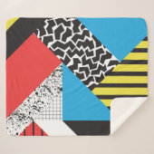 Moderne Geometrie: Abstrakter Nahtloser Stil Sherpadecke (Vorderseite (Horizontal))