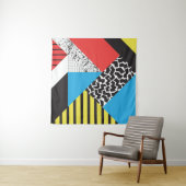 Moderne Geometrie: Abstrakter Nahtloser Stil Wandteppich (Beispiel (Horizontal))