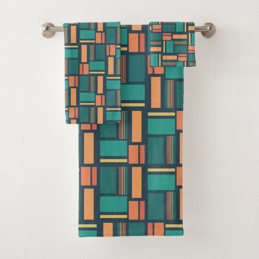 Moderne Geometrie Badhandtuch Set (Insitu)