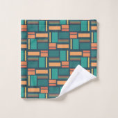 Moderne Geometrie Badhandtuch Set (Waschlappen)