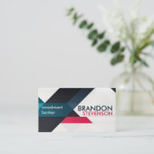 Moderne Geometrie - Berufliches Auge auffangen Visitenkarte (Stehend Vorderseite)