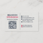 Moderne Geometrie - Berufliches Auge auffangen Visitenkarte (Rückseite)