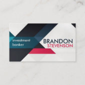 Moderne Geometrie - Berufliches Auge auffangen Visitenkarte (Vorderseite)