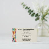 Moderne Geometrie des Mitteljahrhunderts Visitenkarte (Stehend Vorderseite)