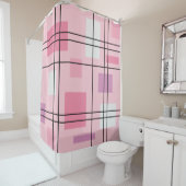 Moderne Geometrie des Mittelzentrums 13 Duschvorhang (Beispiel)