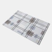 Moderne Geometrie des Mittelzentrums 16 Fußmatte (Schrägansicht)
