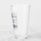 Moderne Geometrie des Mittelzentrums 16 Glas (Links)