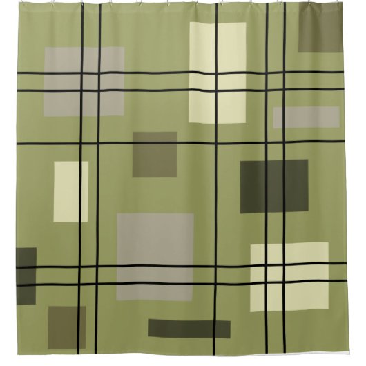 Moderne Geometrie des Mittelzentrums 18 Duschvorhang (Vorderseite)