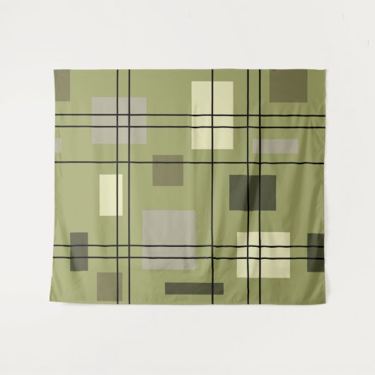 Moderne Geometrie des Mittelzentrums 18 Wandteppich (Vorderseite (Horizontal))