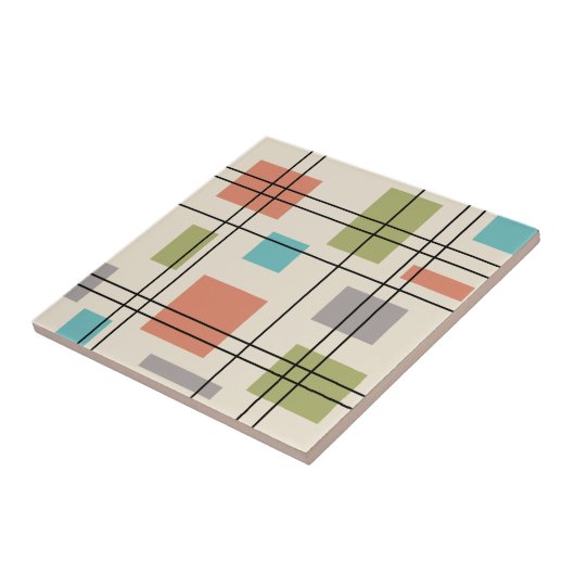 Moderne Geometrie des Mittelzentrums 3 Fliese (Seite)