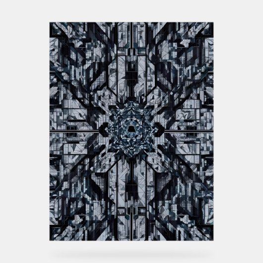 Moderne Geometrie: Digitale Citadel H-16 Acrylschild (Vorderseite)