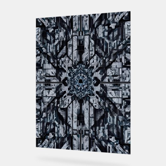 Moderne Geometrie: Digitale Citadel H-16 Acrylschild (Winkel)