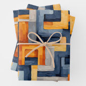 Moderne Geometrie: dynamisches Muster Geschenkpapier Set (Beispiel)