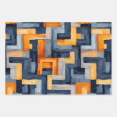 Moderne Geometrie: dynamisches Muster Geschenkpapier Set (Vorderseite)