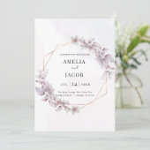 Moderne Geometrie Einladung (Stehend Vorderseite)